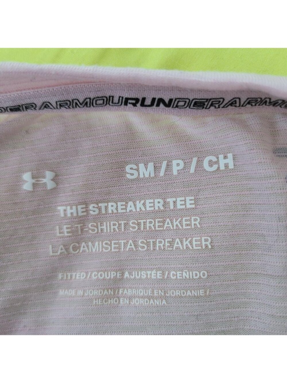 Under Armour Pastel Light Pink Open Back Athletic Long Sleeve (S) - Picture 8 of 8